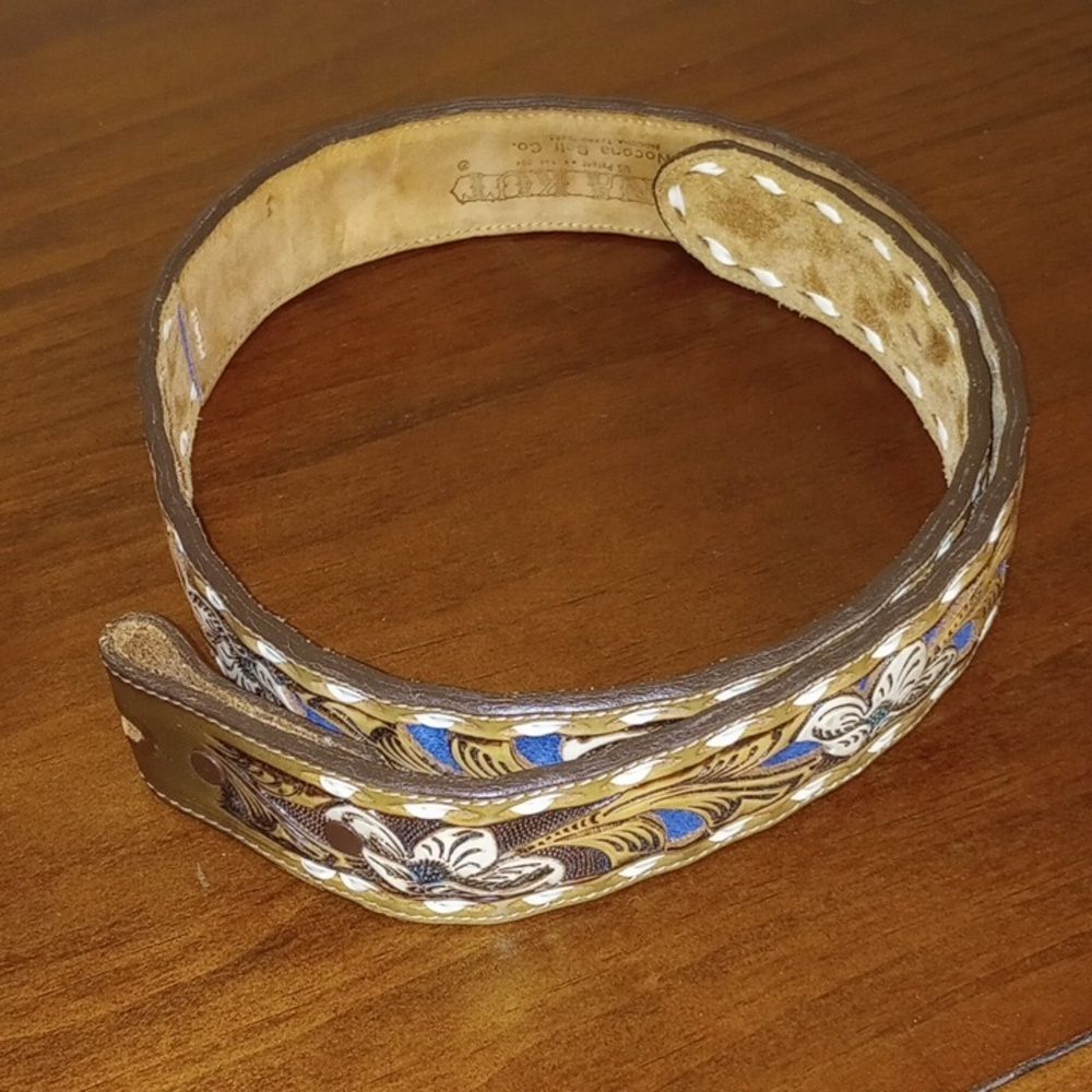 Kona Kut By Nocona Belt Co. Leather Belt, Size 34 - Vintage!